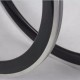 700C 38x25mm Cerchio Clincher in Carbonio con Superficie Frenante in Lega per Bicicletta da Strada